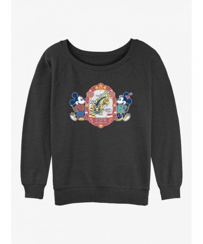 Disney Mickey Mouse Care About You Girls Slouchy Sweatshirt $14.46 Sweatshirts