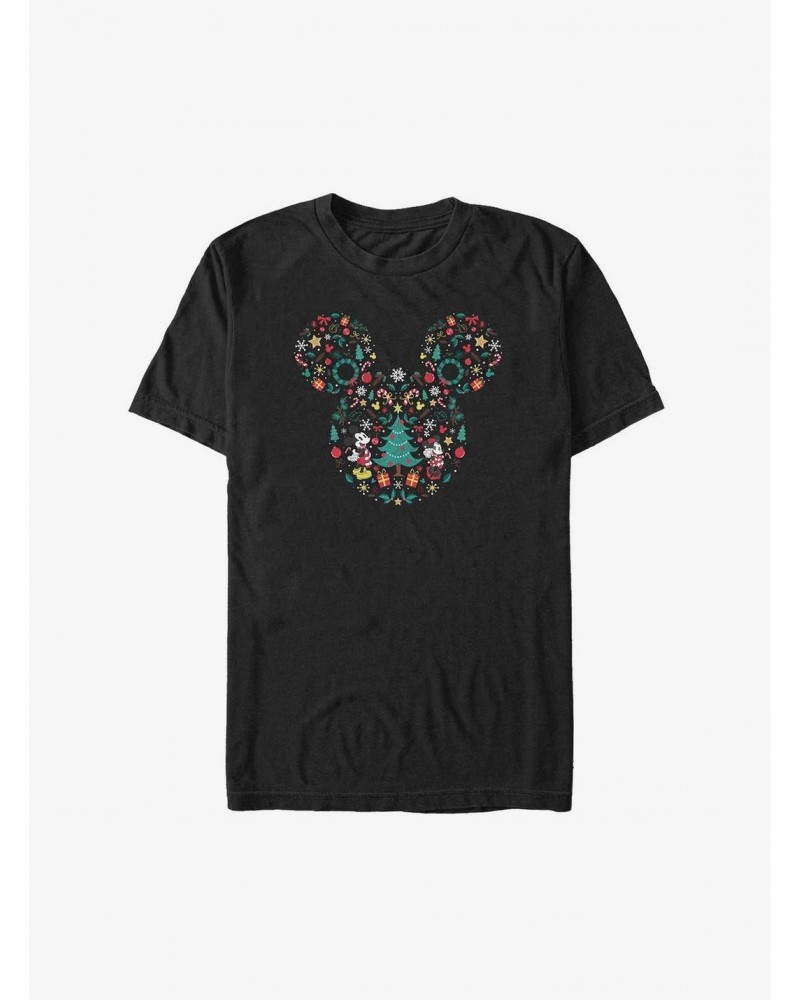 Disney Mickey Mouse Christmas Icon Ear Big & Tall T-Shirt $9.09 T-Shirts