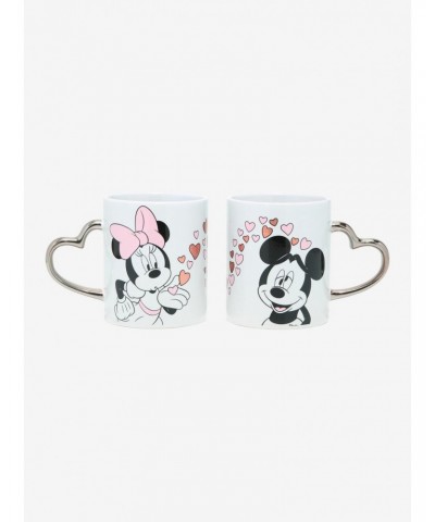 Disney Mickey Mouse & Minnie Mouse Heart Mug Set $8.76 Mug Set