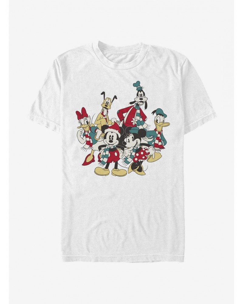 Disney Mickey Mouse Holiday Group T-Shirt $5.93 T-Shirts