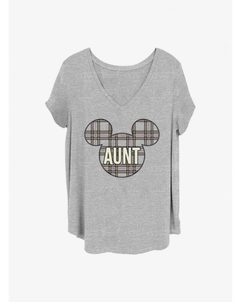 Disney Mickey Mouse Aunt Holiday Patch Girls T-Shirt Plus Size $10.64 T-Shirts