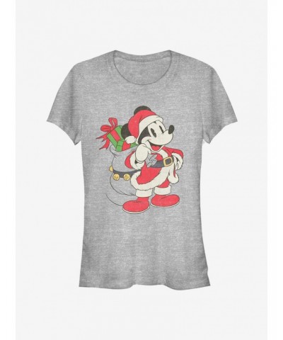 Disney Mickey Mouse Christmas Santa Classic Girls T-Shirt $7.97 T-Shirts