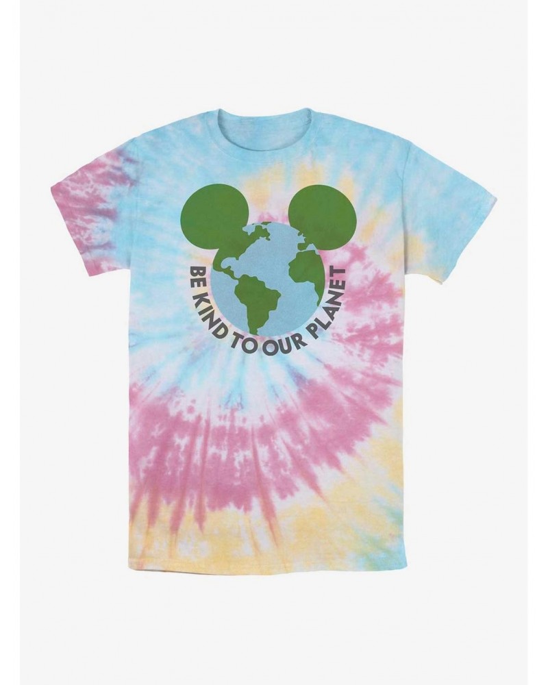 Disney Mickey Mouse Be Kind To Our Planet Tie Dye T-Shirt $7.46 T-Shirts