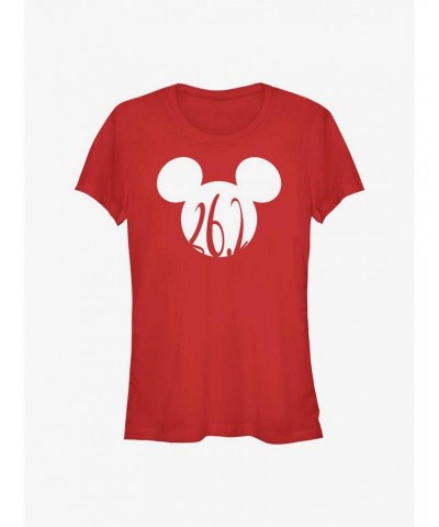 Disney Mickey Mouse 26.2 Marathon Ears Girls T-Shirt $9.56 T-Shirts