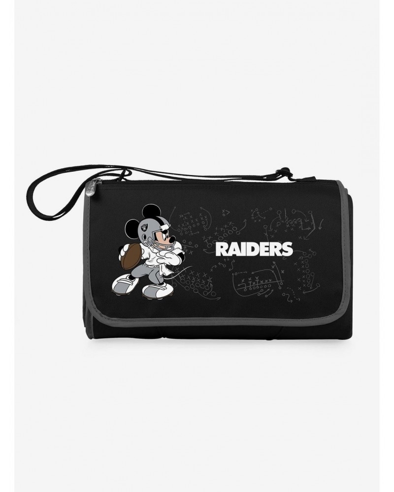 Disney Mickey Mouse NFL Las Vegas Raiders Outdoor Picnic Blanket $14.49 Blankets