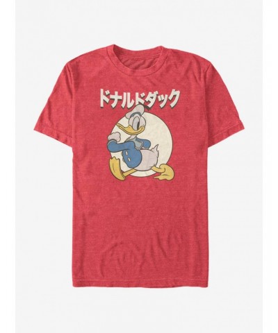 Disney Donald Duck Japanese Text T-Shirt $7.46 T-Shirts