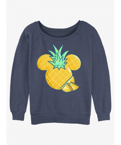 Disney Mickey Mouse Pineapple Girls Slouchy Sweatshirt $14.76 Sweatshirts