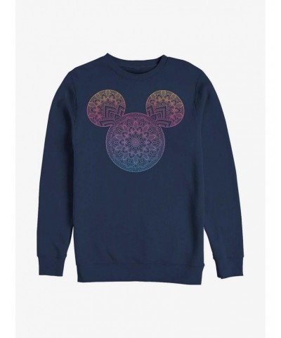 Disney Mickey Mouse Mickey Mandala Fill Crew Sweatshirt $9.74 Sweatshirts