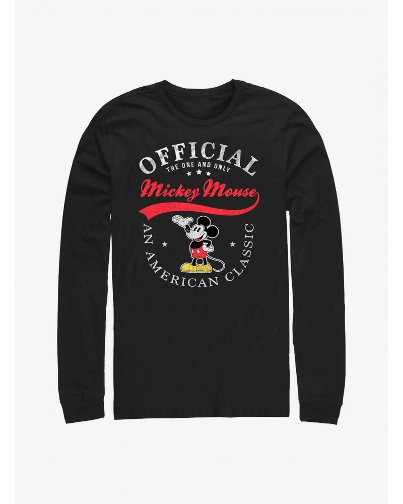 Disney Mickey Mouse Classic Mickey Long-Sleeve T-Shirt $10.26 T-Shirts