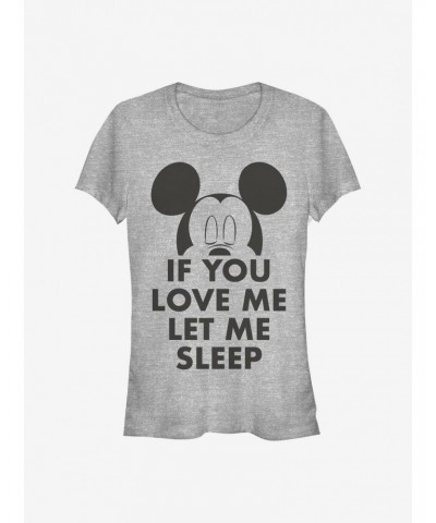 Disney Mickey Mouse Let Me Sleep Girls T-Shirt $9.56 T-Shirts