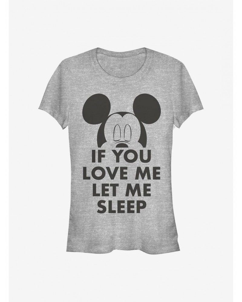 Disney Mickey Mouse Let Me Sleep Girls T-Shirt $9.56 T-Shirts