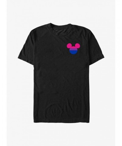 Disney Mickey Mouse Bisexual Badge Pride T-Shirt $6.69 T-Shirts