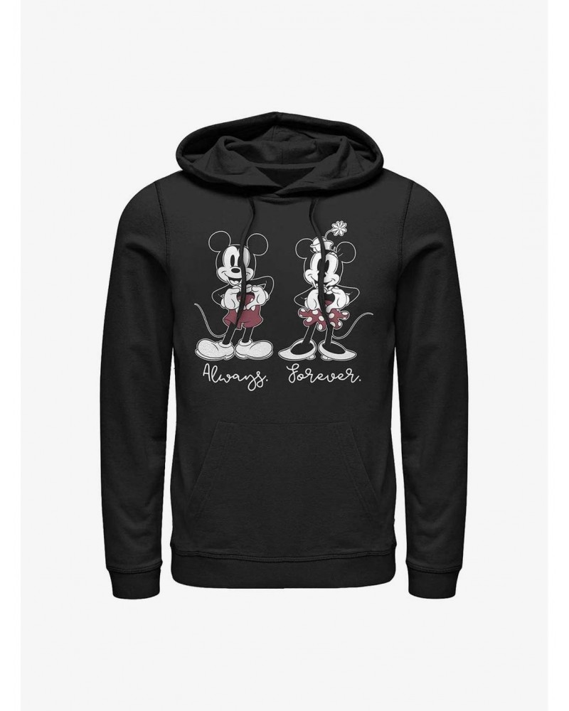 Disney Mickey & Minnie Mouse Always Forever Hoodie $12.21 Hoodies