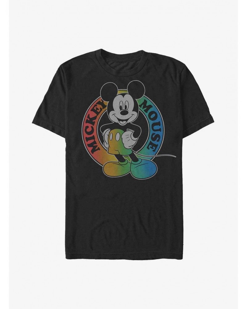 Disney Mickey Mouse Rainbow Mouse T-Shirt $7.65 T-Shirts