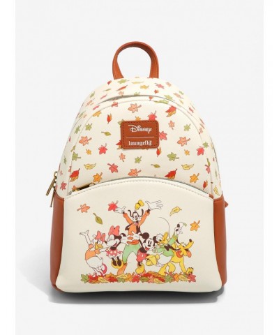 Loungefly Disney Mickey Mouse & Friends Fall Leaves Mini Backpack $17.02 Backpacks