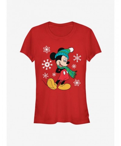 Disney Mickey Mouse Holiday Pose Classic Girls T-Shirt $6.37 T-Shirts