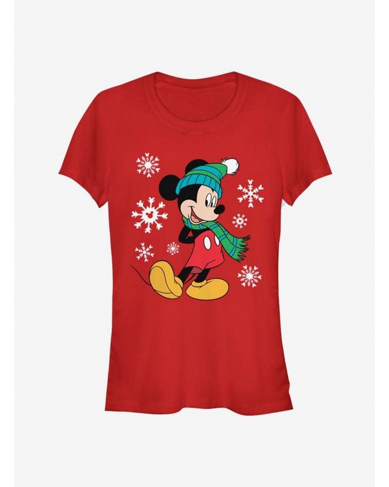 Disney Mickey Mouse Holiday Pose Classic Girls T-Shirt $6.37 T-Shirts