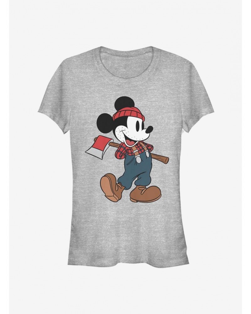 Disney Mickey Mouse Lumberjack Classic Girls T-Shirt $8.96 T-Shirts