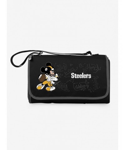 Disney Mickey Mouse NFL Pit Steelers Outdoor Picnic Blanket $15.37 Blankets