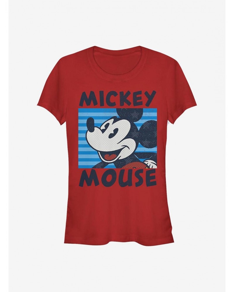 Disney Mickey Mouse Mickey's Stripes Girls T-Shirt $9.96 T-Shirts