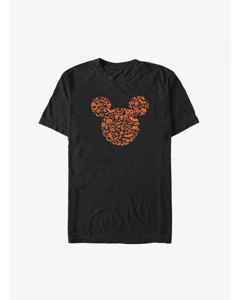 Disney Mickey Mouse Halloween Icons Ear Fill Big & Tall T-Shirt $8.61 T-Shirts