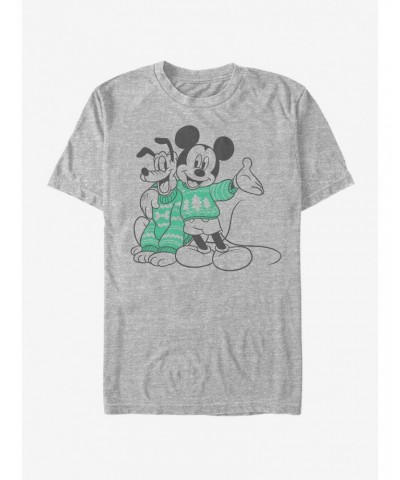 Disney Mickey Mouse Holiday Sweater Pals T-Shirt $9.18 T-Shirts