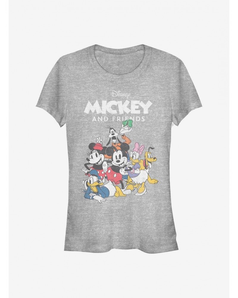 Disney Mickey Mouse Mickey Freinds Group Girls T-Shirt $8.96 T-Shirts