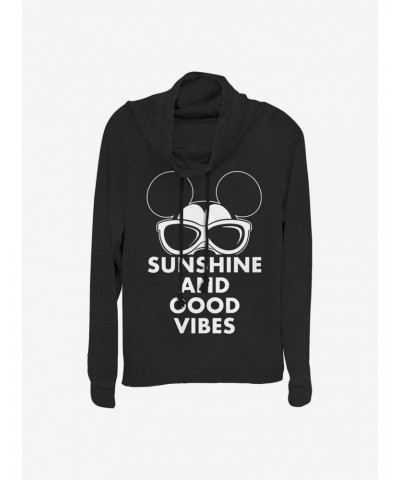 Disney Mickey Mouse Mickey Sunshine Cowlneck Long-Sleeve Girls Top $14.73 Tops