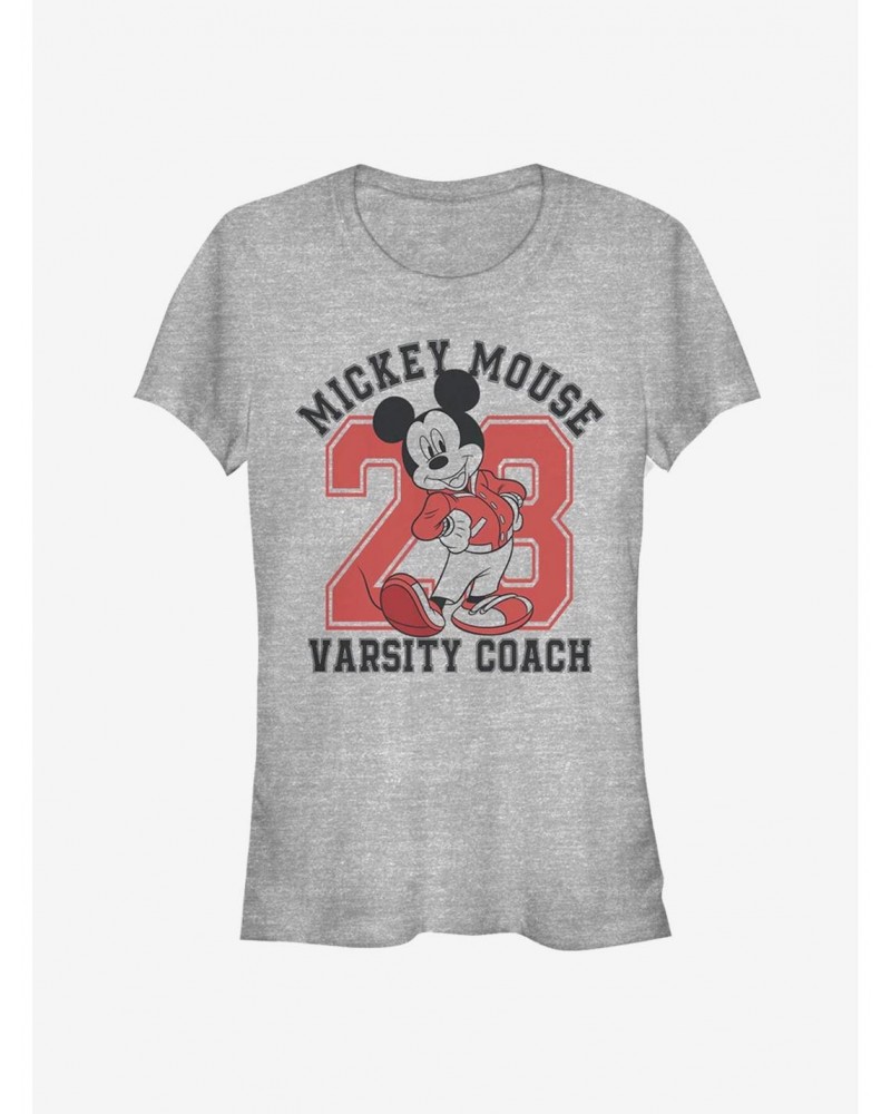 Disney Mickey Mouse Varsity Coach Classic Girls T-Shirt $7.57 T-Shirts