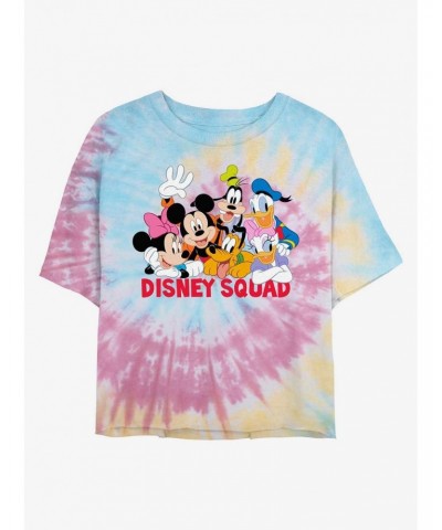 Disney Mickey Mouse Disney Squad Tie Dye Crop Girls T-Shirt $7.75 T-Shirts