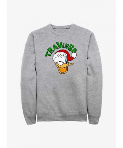 Disney Mickey Mouse Travieso Naughty in Spanish Donald Sweatshirt $9.74 Sweatshirts