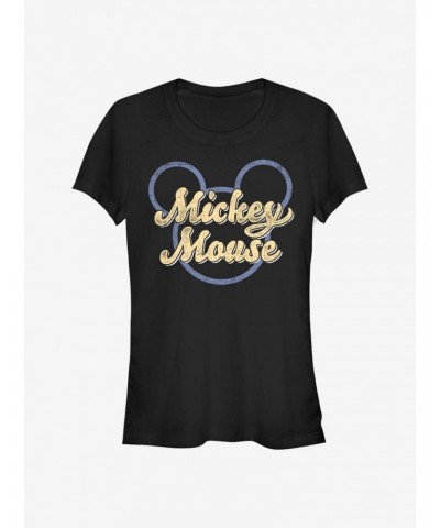 Disney Mickey Mouse Mickey Script Girls T-Shirt $8.96 T-Shirts