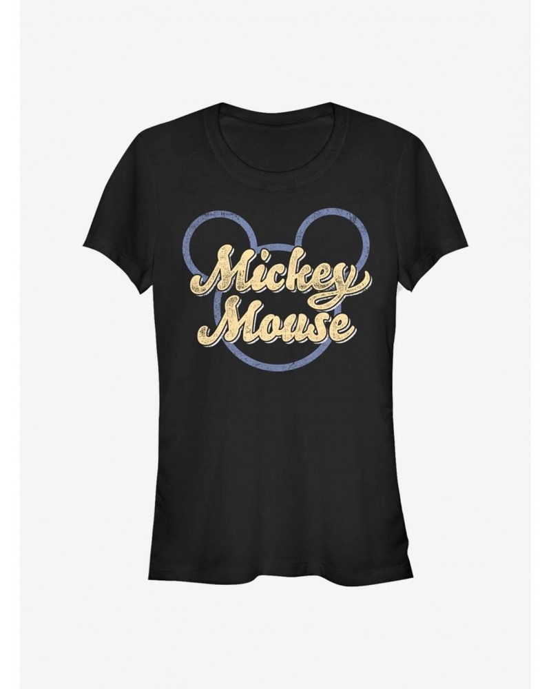 Disney Mickey Mouse Mickey Script Girls T-Shirt $8.96 T-Shirts