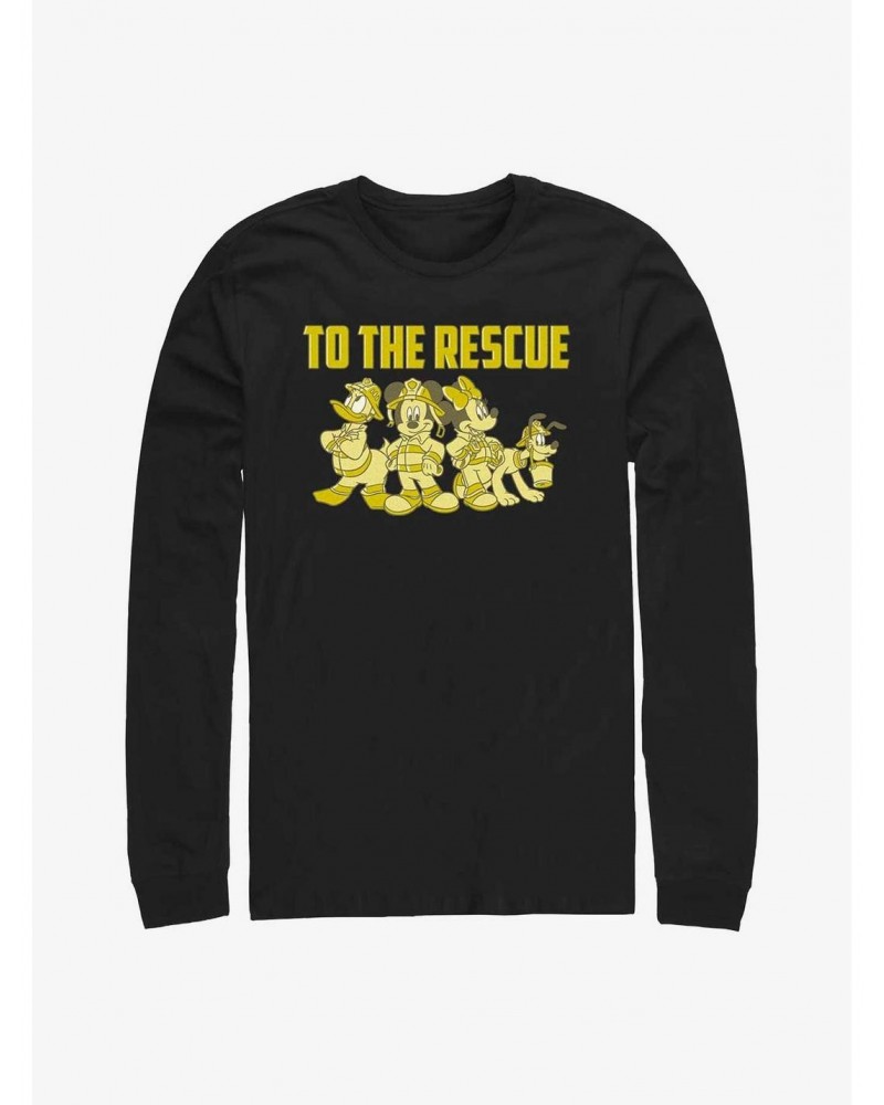 Disney Mickey Mouse Thanks Firefighters Long-Sleeve T-Shirt $9.48 T-Shirts