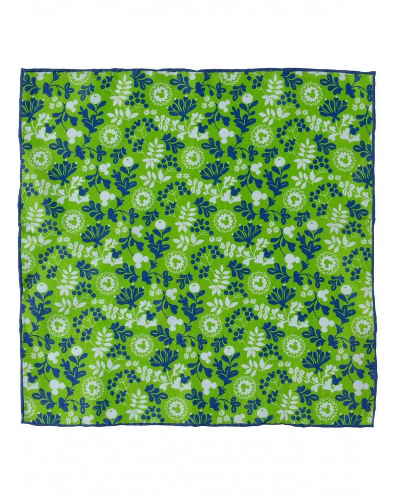 Disney Mickey Mouse Floral Green Pocket Square $13.96 Squares