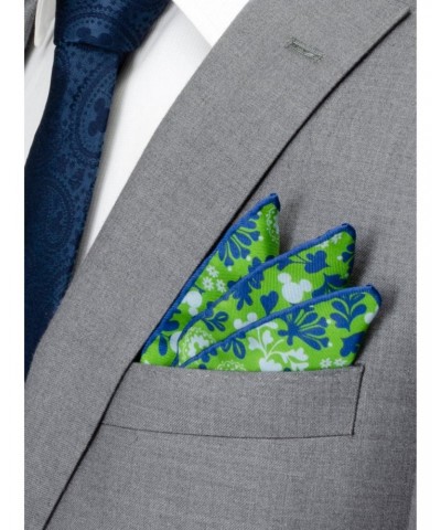 Disney Mickey Mouse Floral Green Pocket Square $13.96 Squares