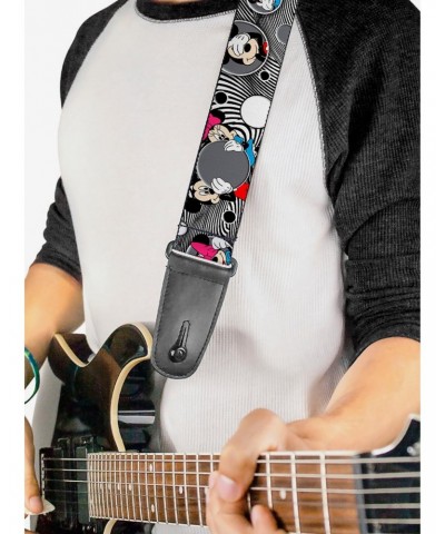 Disney Mickey Mouse & Minnie Peek A Boo Expressions Swirl Guitar Strap $12.20 Guitar Straps