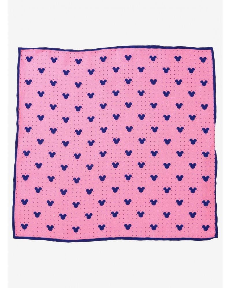 Disney Mickey Mouse Dot Pink Pocket Square $13.96 Squares