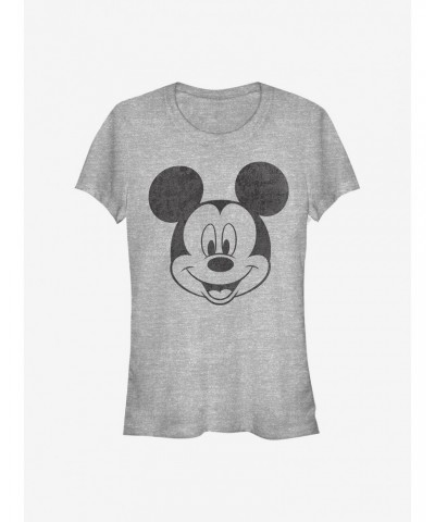 Disney Mickey Mouse Mickey Face Girls T-Shirt $7.17 T-Shirts