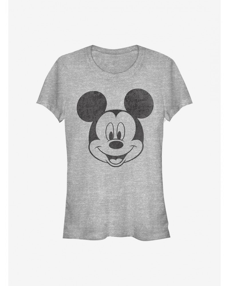 Disney Mickey Mouse Mickey Face Girls T-Shirt $7.17 T-Shirts