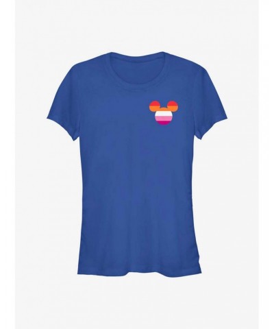 Disney Mickey Mouse Lesbian Pride Badge Pride T-Shirt $6.37 T-Shirts