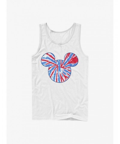 Disney Mickey Mouse Tie Dye Red White Blue Tank $8.96 Tanks