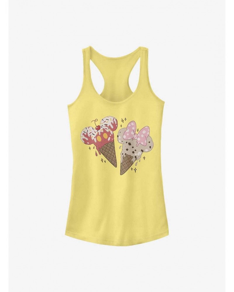 Disney Mickey Mouse Mickey Minnie Cones Girls Tank $9.96 Tanks