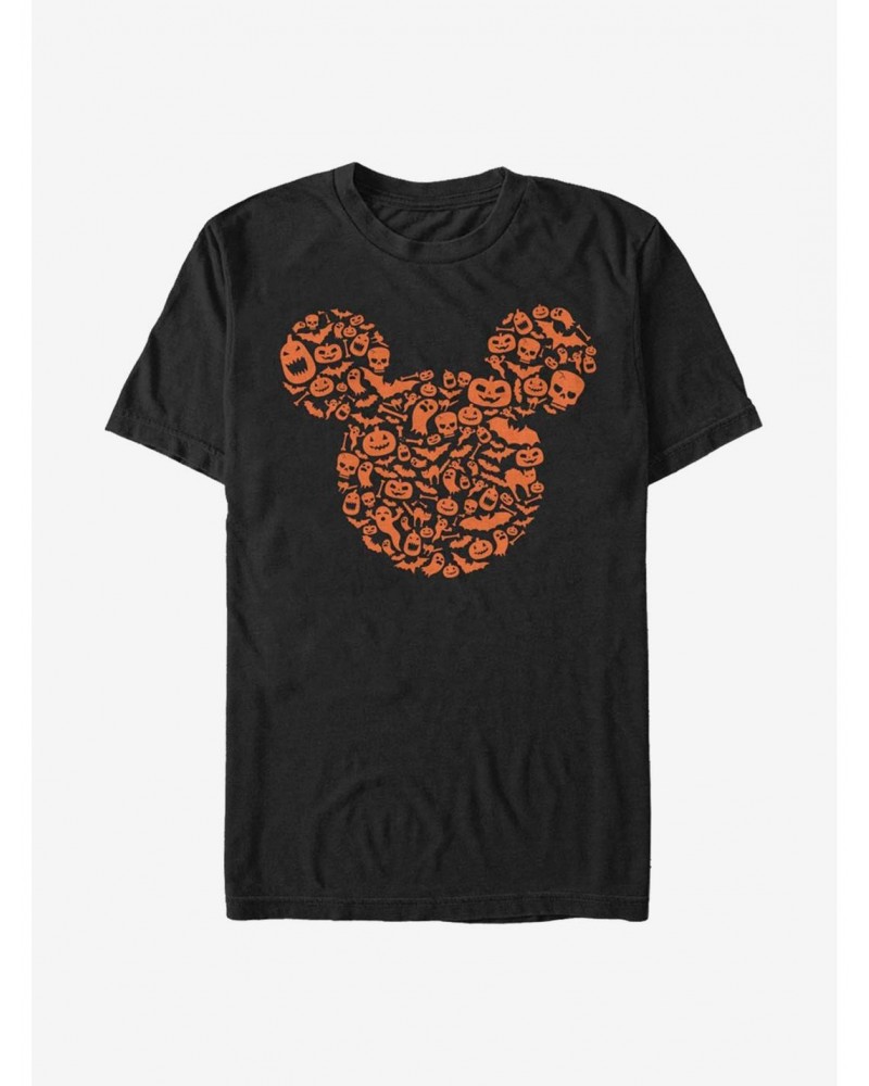 Disney Mickey Mouse Mouse Ears Halloween Icons T-Shirt $6.69 T-Shirts