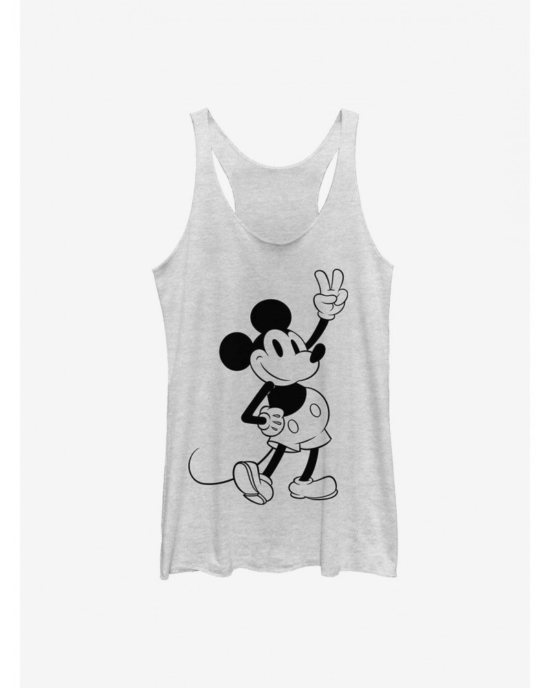 Disney Mickey Mouse Simple Mickey Outline Girls Tank $9.32 Tanks