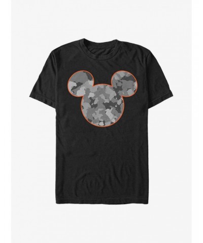 Disney Mickey Mouse Camo Ears Extra Soft T-Shirt $7.42 T-Shirts