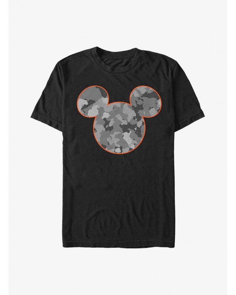 Disney Mickey Mouse Camo Ears Extra Soft T-Shirt $7.42 T-Shirts