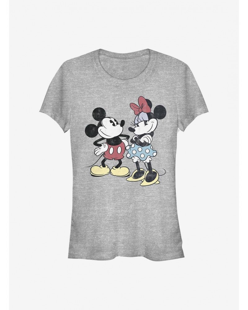 Disney Mickey Mouse Mickey Minnie Retro Girls T-Shirt $8.96 T-Shirts