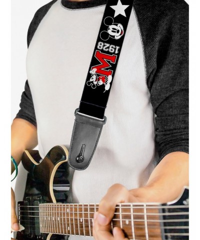 Disney Mickey Mouse Classic 1928 Collage Guitar Strap $9.71 Guitar Straps