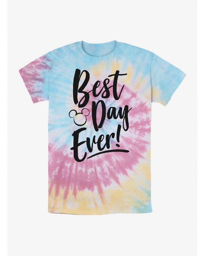 Disney Mickey Mouse Best Day Ever Tie Dye T-Shirt $10.36 T-Shirts